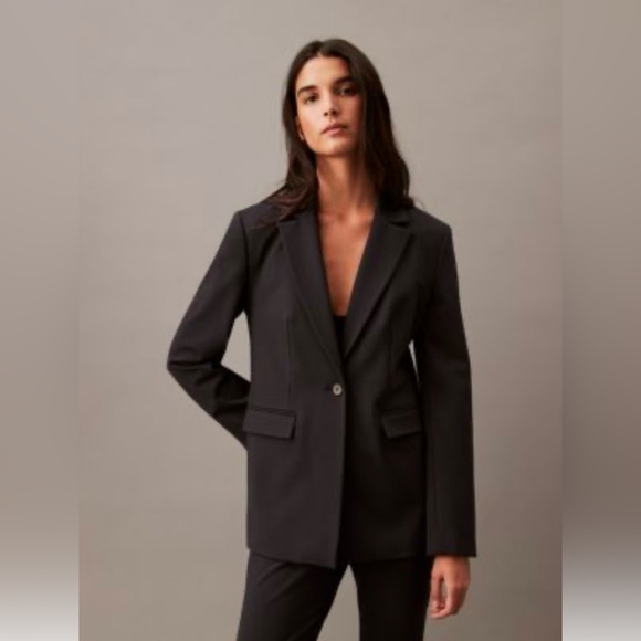 Calvin Klein Jackets & Blazers - 5 for $25❗️Calvin Klein Black Ponte Blazer 10